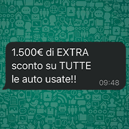 TUTTO L'USATO SCONTATO DI € 1.500 EXTRA